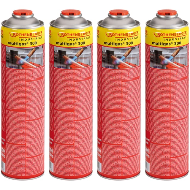 Rothenberger Industrial 4x Multigas 300 600 Ml - 1000003743