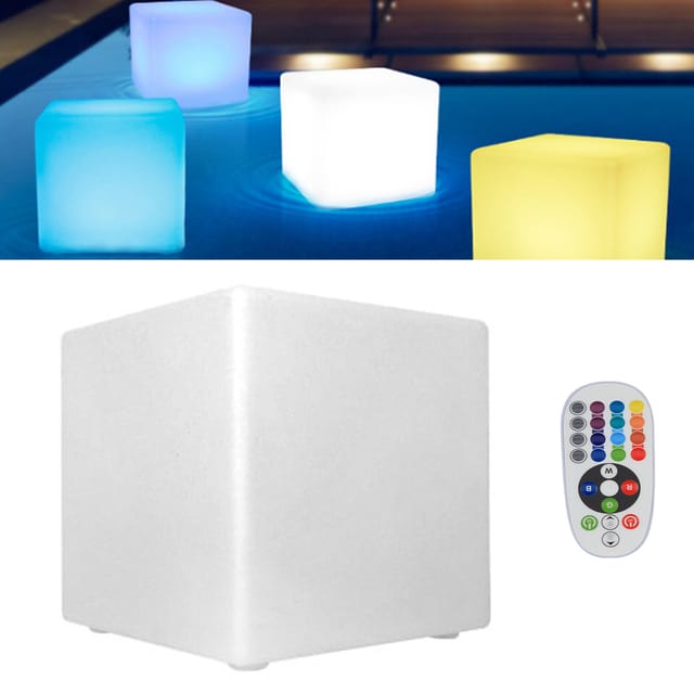 Leuchtwürfel Hocker Sitzwürfel 16 Rgb Led Einstellbare Lichtfarben Stuhl Sitz