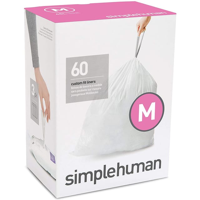 Simplehuman - Mülleimerbeutel 45 L, Typ M, 60 Stk. Cw0261