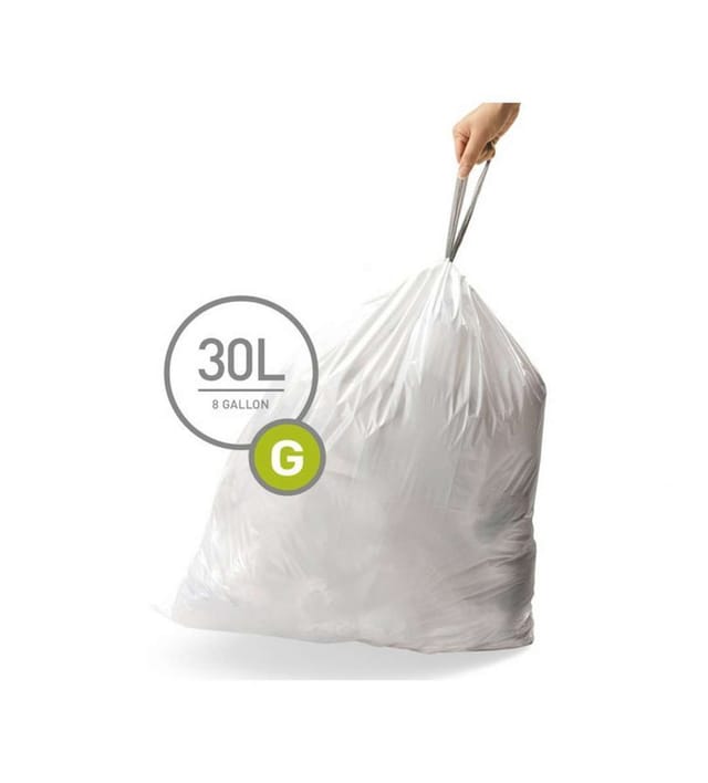 Simplehuman - Mülleimerbeutel 30 L, Typ G, 60 Stk. Cw0257