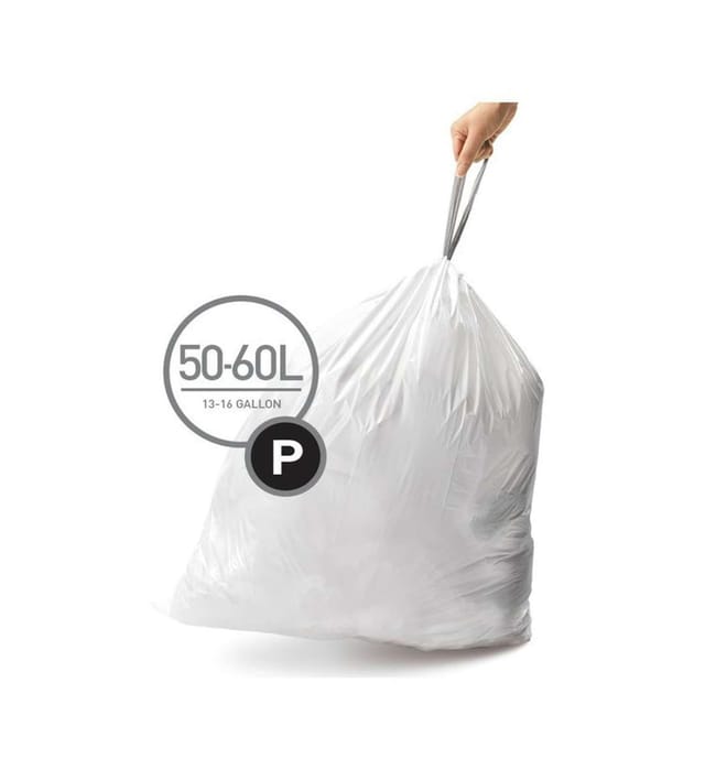 Simplehuman - Mülleimerbeutel 50-60 L, Typ P, 60 Stk. Cw0263