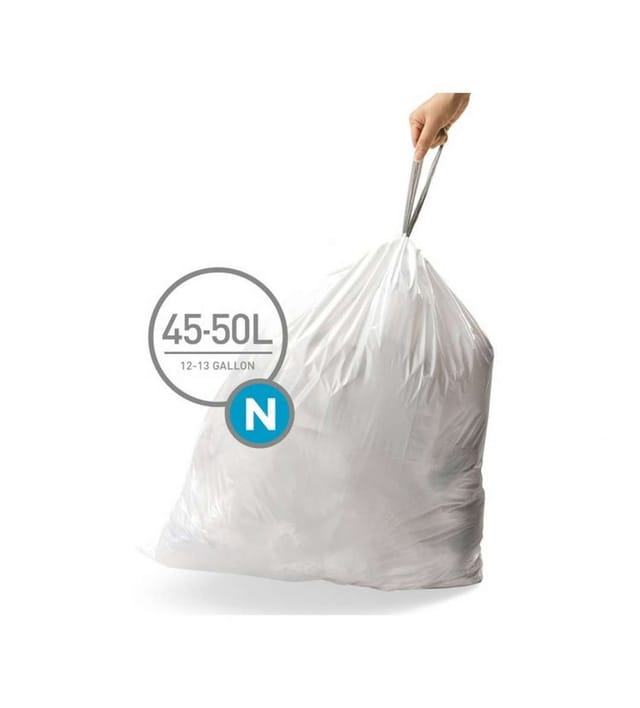 Simplehuman - Mülleimerbeutel 45-50 L, Typ N, 60 Stk. Cw0262