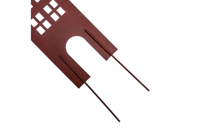 Gartenstecker Haus Edelrost Optik 24-42 Cm - 3er Set - Deko Pflanzenstecker Aus Metall In 3 Unterschiedlichen Größen
