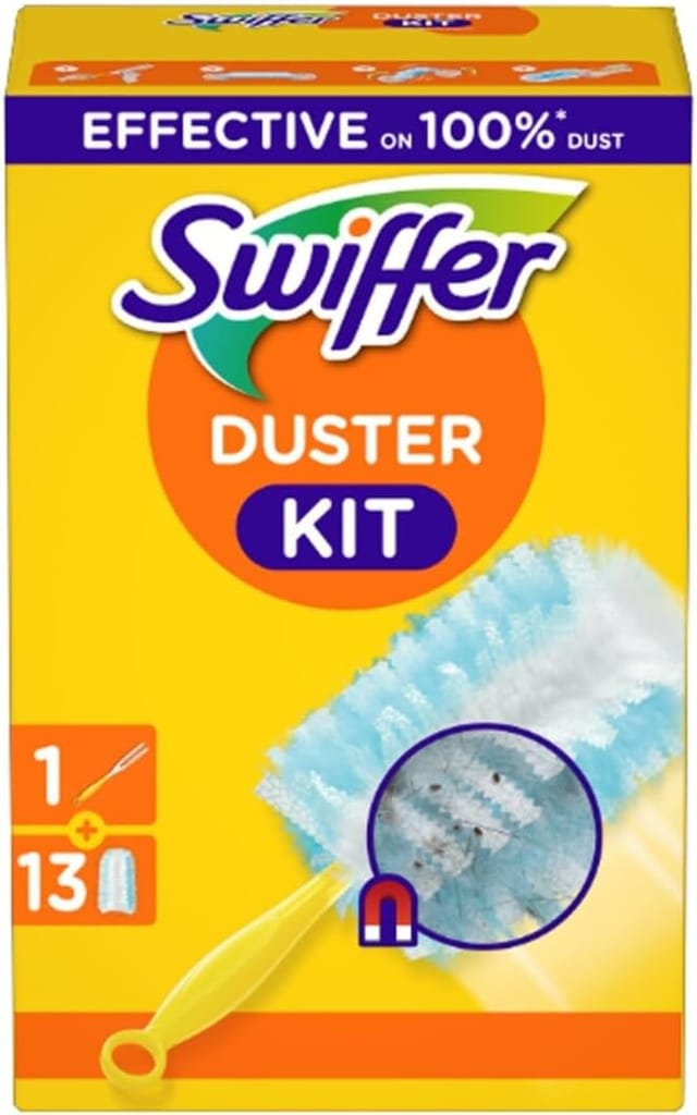 Swiffer Staubmagnet Starter-set (1 Griff + 13 Nachfülltücher)