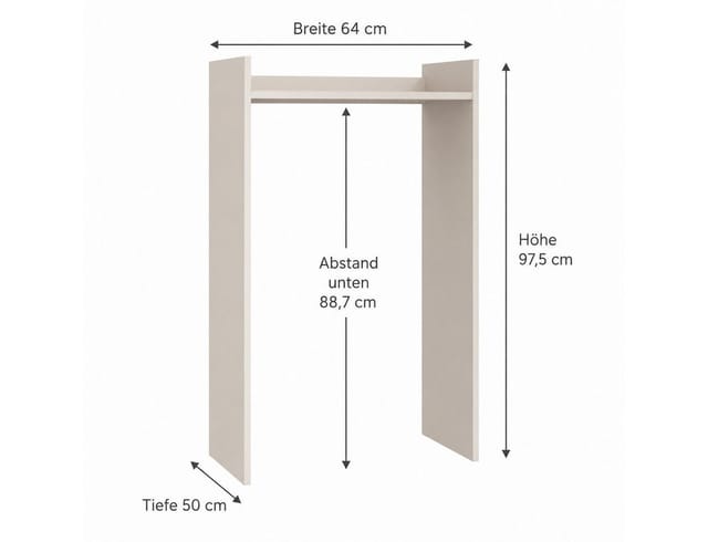 Badezimmermöbel Topeshop Np Praktischer Stauraum 64x50x97.5 Cm