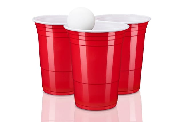Tresko Rote Partybecher 250 Stück Trinkbecher Mehrwegbecher Plastikbecher Party Beer Pong Cups