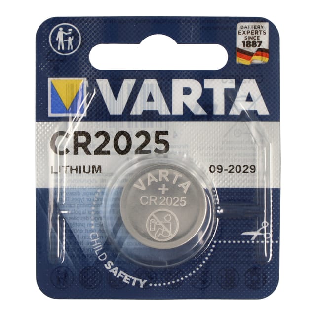 Knopfzelle Lithium, Cr2025, 3 V, 170 Mah - Varta