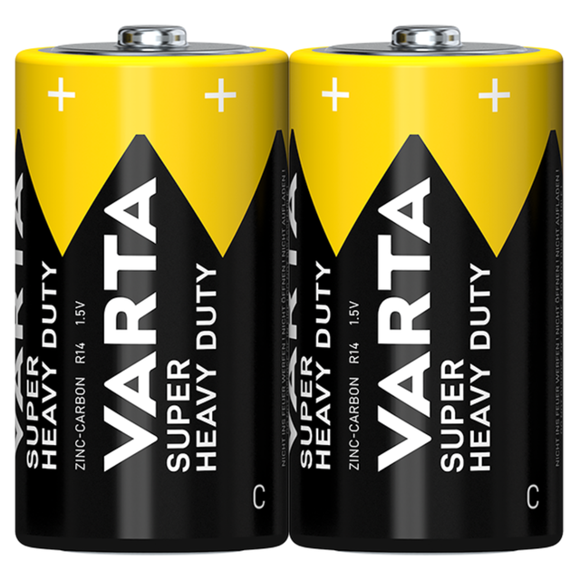 Varta Shd C Zink-kohle-batterie R14 Für Radiowecker, 2 Stück