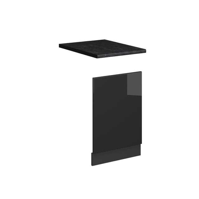 Frontblende Fame-line, Anthrazit Hochglanz, 45 Cm , Ap Anthrazit, Vicco