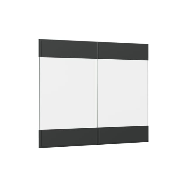 Küchenfront R-line, Anthrazit Landhaus, 79.2 X 59 Cm Möbelfront Für Den Hängeglasschrank, Vicco