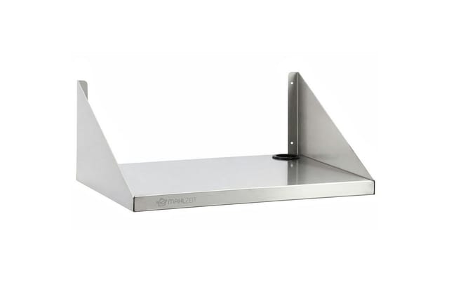 Mahlzeit Edelstahl Mikrowellenregal 75 X 50 Cm Mit Kabeldurchführung, Mikrowellen Regal, Regal Küche