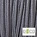 Creative-cables - Kabelelektrisches Rundes Ummanteltes Gewebelamellenkabel To455 - Grau - 50 Meter, 2-adrig