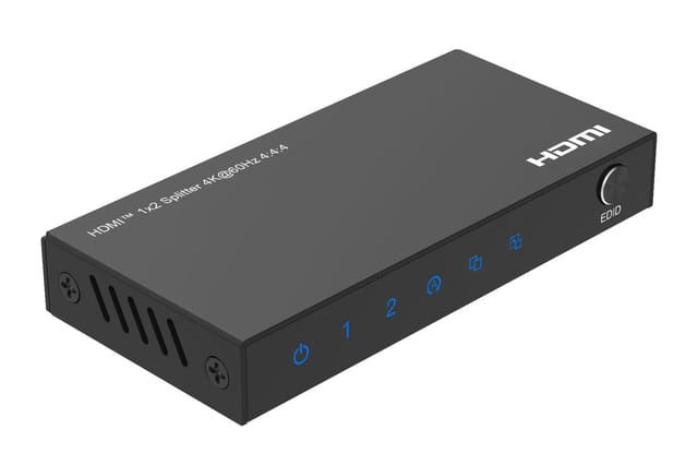 Hdmi-mikrosplitter 4k@60hz 1x2, 4:4:4, Mc-hdmisplitter0102-4k