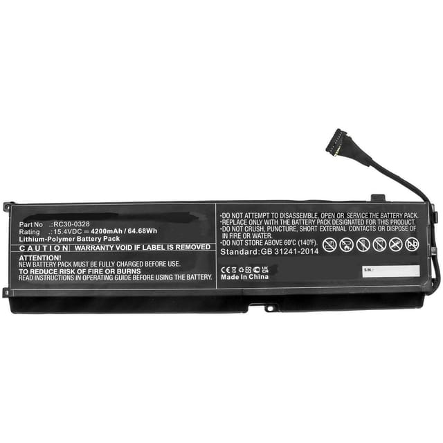 Coreparts Akku 64,68 Wh Li-polymer 15,4 V 4200 Mah Schwarz 6n6e6aa, Mbxrz-ba0010