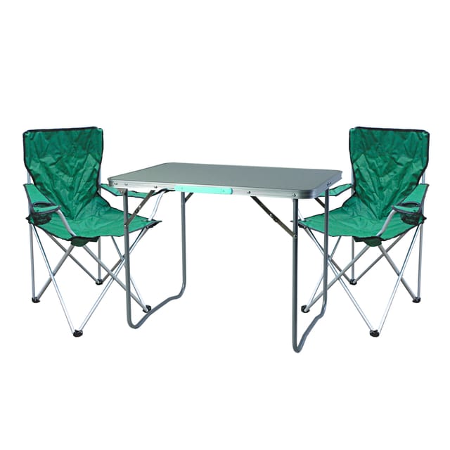 3-teiliges Campingmöbel Set Grün-mmc330870+2xmsp1000