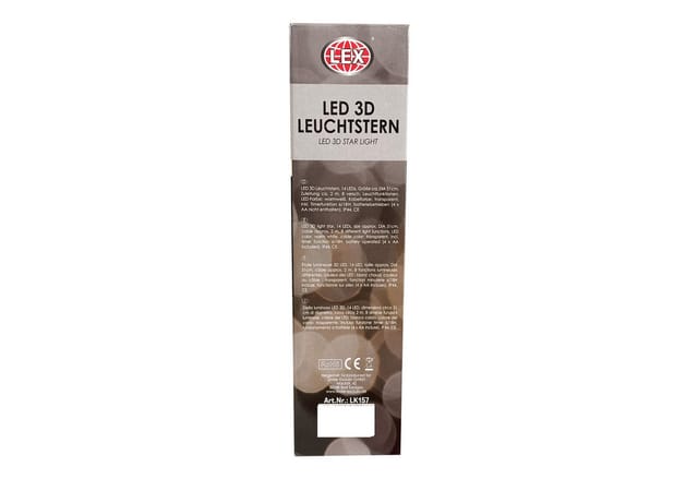 3d Led Stern Zum Hängen Dia 51cm Außen-mlk157