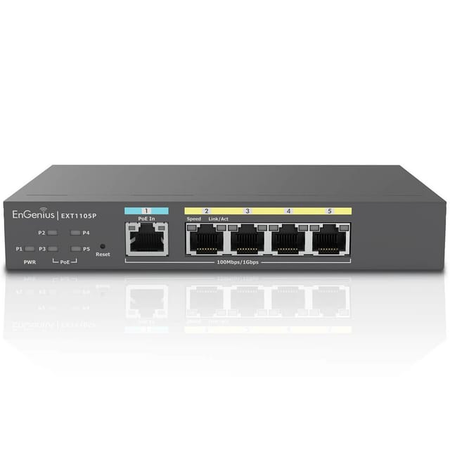 Engenius Ext1105p Netzwerk-switch Managed L2 Gigabit Ethernet (10/100/1000) Power Over Ethernet (poe) Schwarz