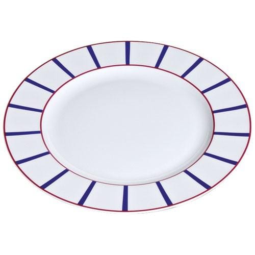 Nova Styl Kollektion Pays Basque Rot Blau Teller 32 Cm