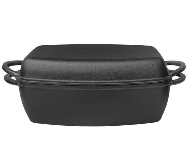 Gusseiserner Bräter Mit Grillpfanne 3,8 L 31 Cm Krisberg Ks-2570