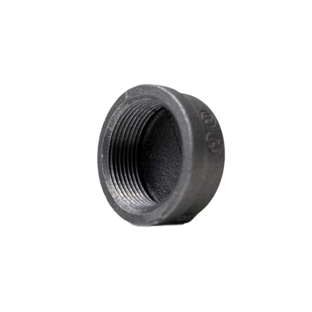 Idmar 3/4" Schwarze Runde Kappe
