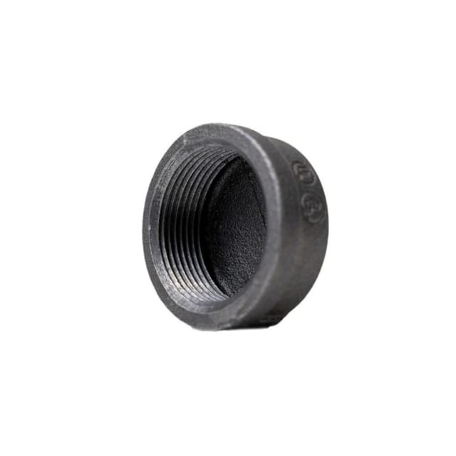 Idmar 3/4" Schwarze Runde Kappe
