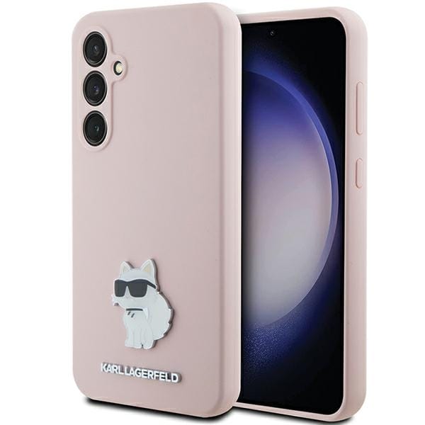 Karl Lagerfeld Klhcs23fesmhcnpp S23 Fe S711 Pink Silicone Choupette Metal Pin