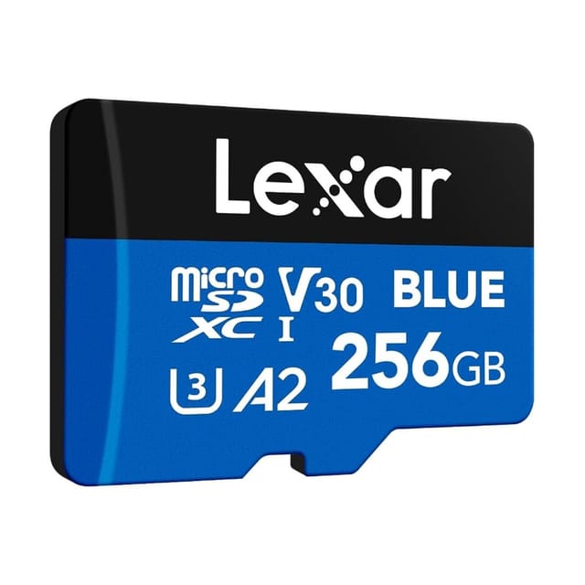Lexar Blue Plus Microsdxc Uhs-i 256gb Klasse 10 U3 V30 A2 Bis Zu 170mb/s
