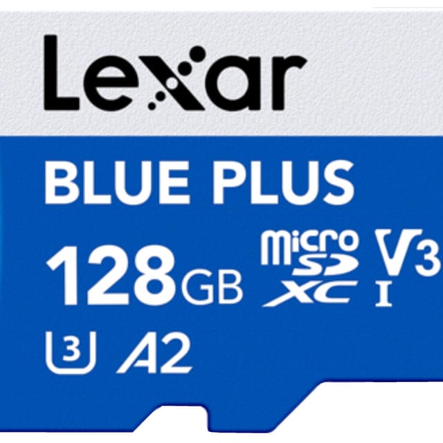 Lexar Blue Plus Microsdxc 128gb Uhs-i Mit Sd-adapter Bis Zu 170mb/s C10 U3 V30 A2