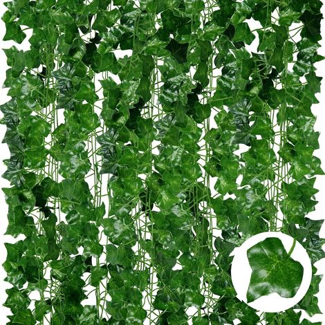 Künstliche Efeugirlanden – 24er-pack, 210 Cm Länge – Realistische, Hängende Kunstranken Für Die Dekoration Von Schlafzimmer Und Garten Im Innen- Und Außenbereich, Künstliche Grüne Kunststoffpflanzen