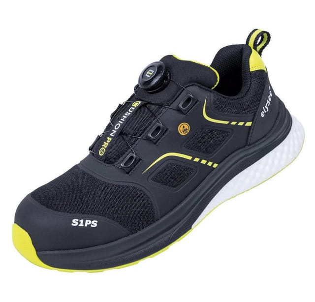 Elysee Sicherheitshalbschuh Cushionpro Flex I S1ps Fo Sr Sc Esd Gr. 45 Schwarz
