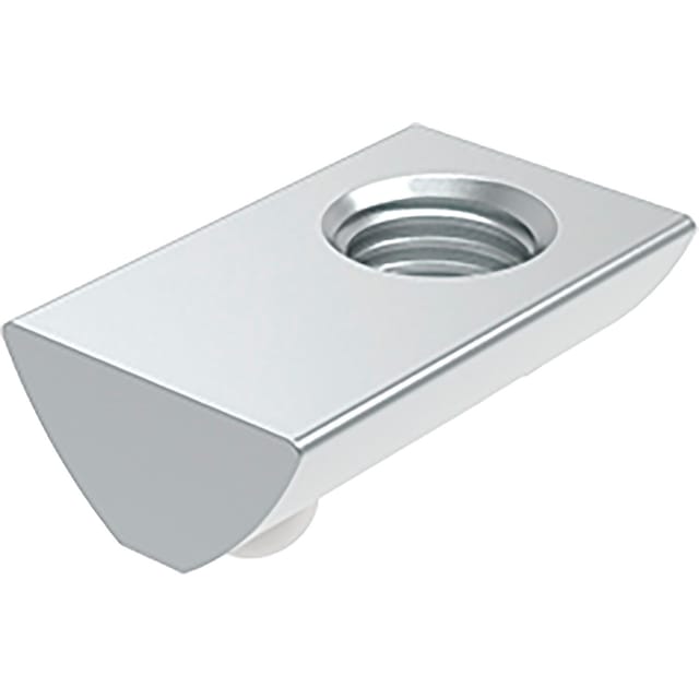 Fath Nutensteine M4 Einschwenkbar Passend Zu Item Profil 40x40 Nut 8 - Nutenstein Mit Federkugel, Stahl Verzinkt - 10 Stück