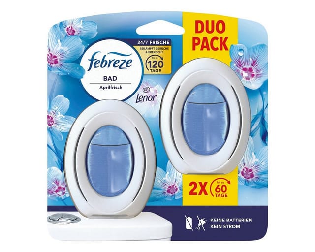 Febreze Bad Lufterfrischer Aprilfrisch Duo, 16ml Lufterfrischer