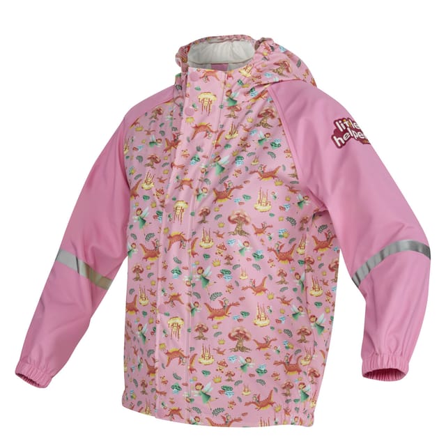Gebol Regenjacke Little Helpers Märchenwald Pink Regenhose