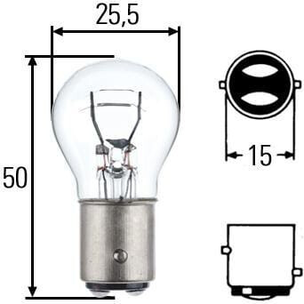 Hella-glühbirne 8gd P21/5w 12v Bay15d