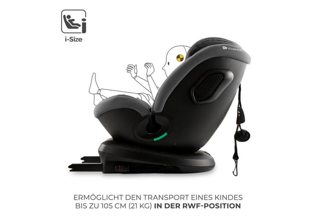Kinderkraft Xpedition 3 I-size Autositz 40-150 Cm 0-36 Kg 360° Isofix Grau