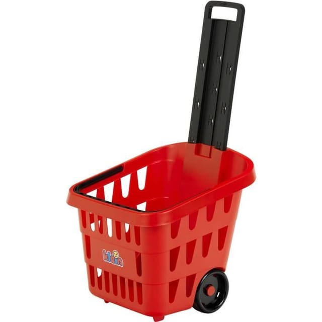 Roter Einkaufswagen