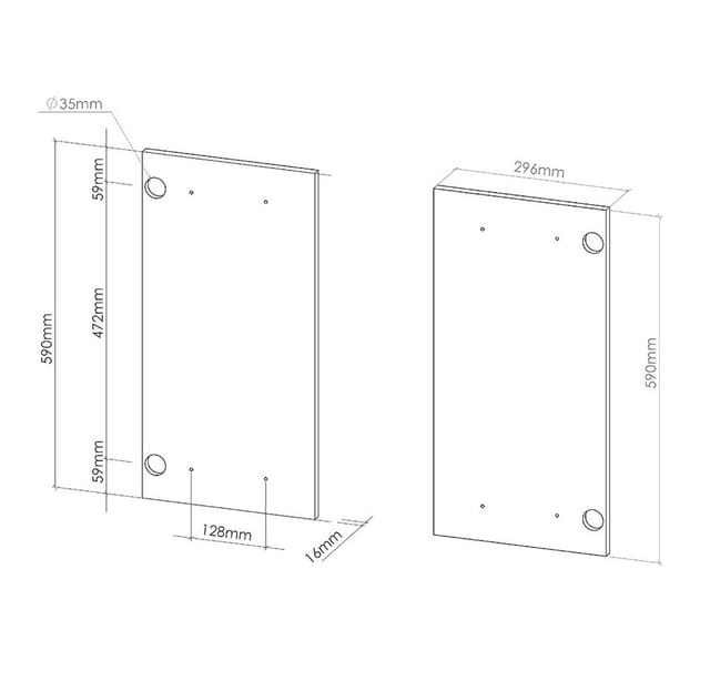 Küchenfront R-line, Rot Hochglanz, 59.2 X 59 Cm Möbelfront Für Den Hängeschrank, Vicco