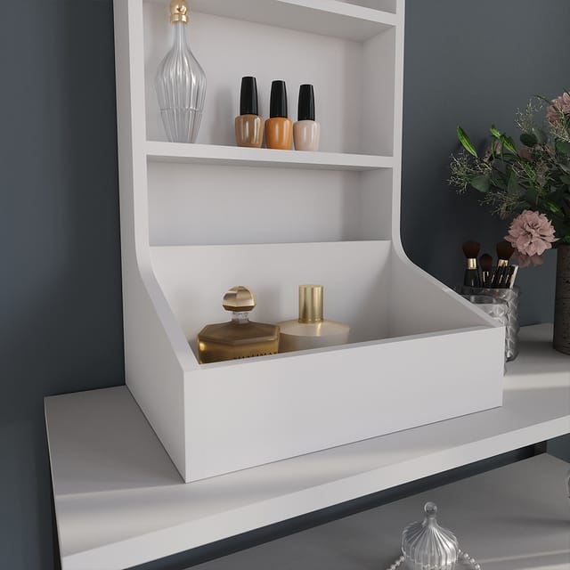 Anstellschrank Sherry, Weiß, 40 X 65 Cm Mit 3 Ablagefächern, Vicco