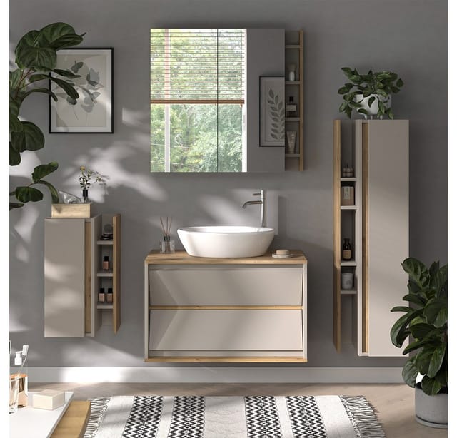 Midischrank Edelin, Cashmere, 35 X 60 Cm Mit 3 Ablagefächern, Vicco