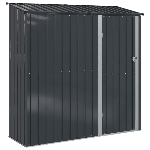 Gartenhütten Anthrazit 203,5 X 73 X 200 Cm Metall Vidaxl