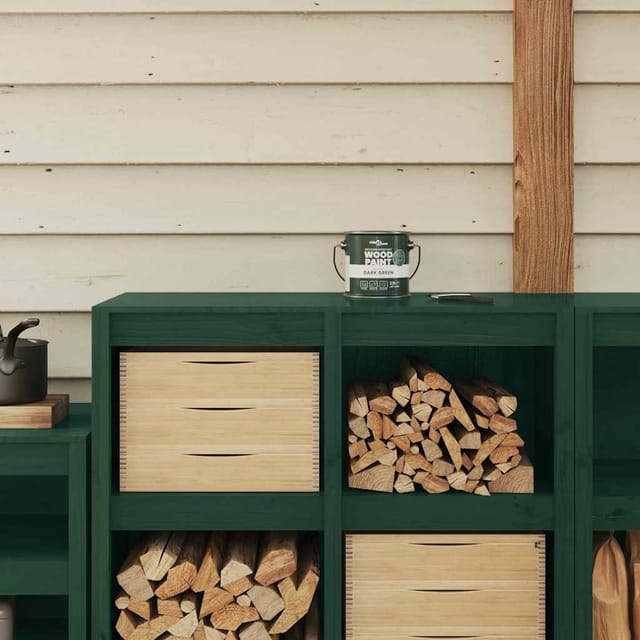 Holzfarbe Grün 2,5 L Wanddruck Vidaxl