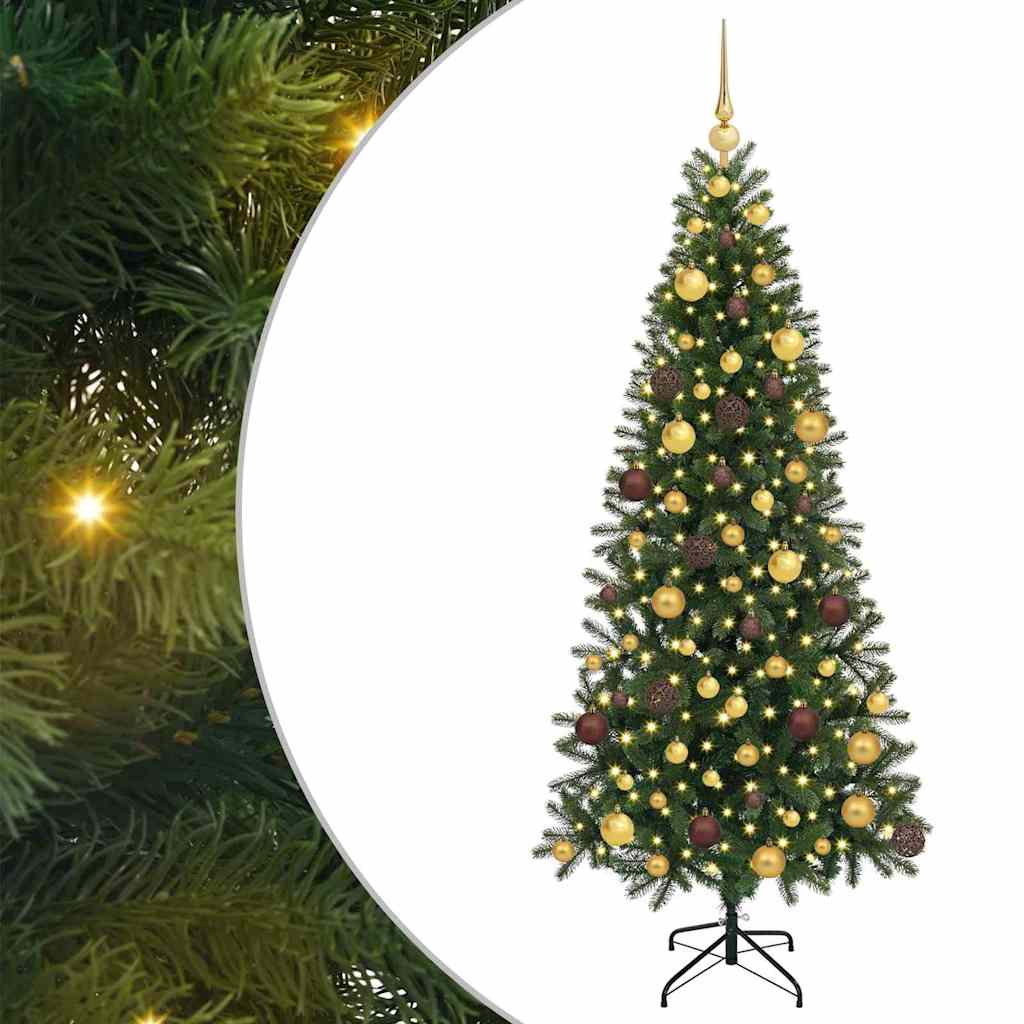 Künstlicher Weihnachtsbaum Mit 300 Leds Grün 180 Cm Pe Und Pvc Vidaxl