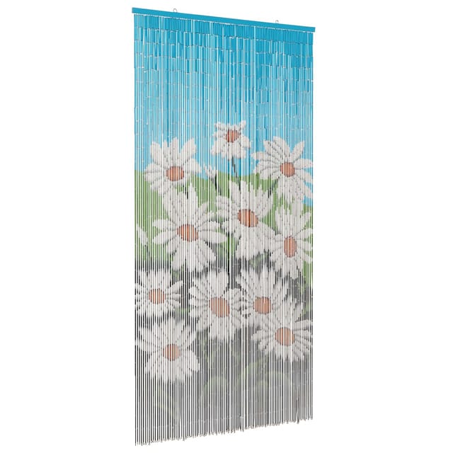Vidaxl Insect Door Curtain Multicolor 200 X 100 Cm Bamboo