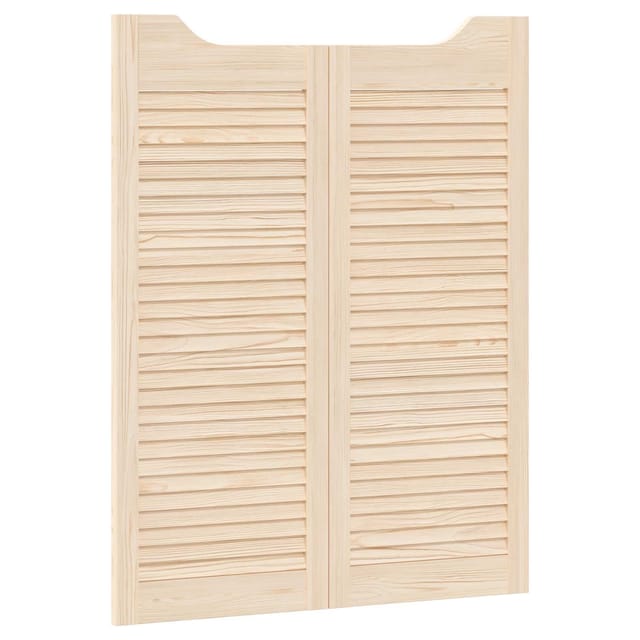 Vidaxl Swing Doors 2 Pcs 100 X 40 Cm Solid Pine Wood Natural