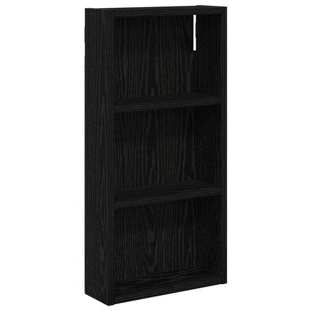 Vidaxl Bathroom Wall Cabinet Black Oak 30 X 10 X 60.5 Cm