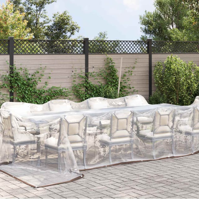 Vidaxl Tarpaulin Transparent 7 X 5 M Pe