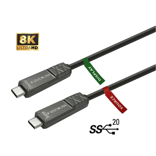 Vivolink Prousbcmm10op Usb-c 3.2 Gen 2 Kabel 10m Schwarz