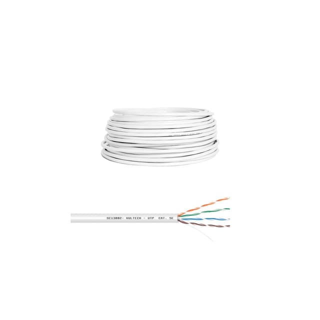 Vultech Sc13002-50 Netzwerkkabel Weiß 50 M Cat5e U/utp (utp)