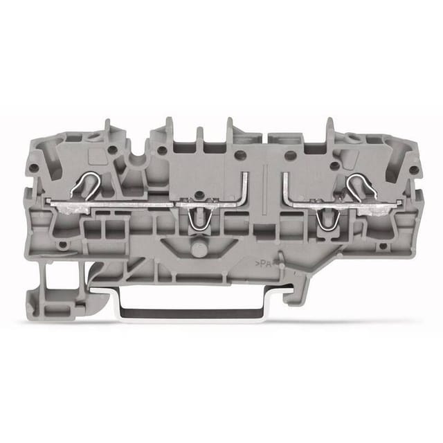 [neuwertig] B-ware Wago Reihenklemme Basisklemme Klemmenblock Grau Push-in Cage 2,5 Clamp 50 Stück