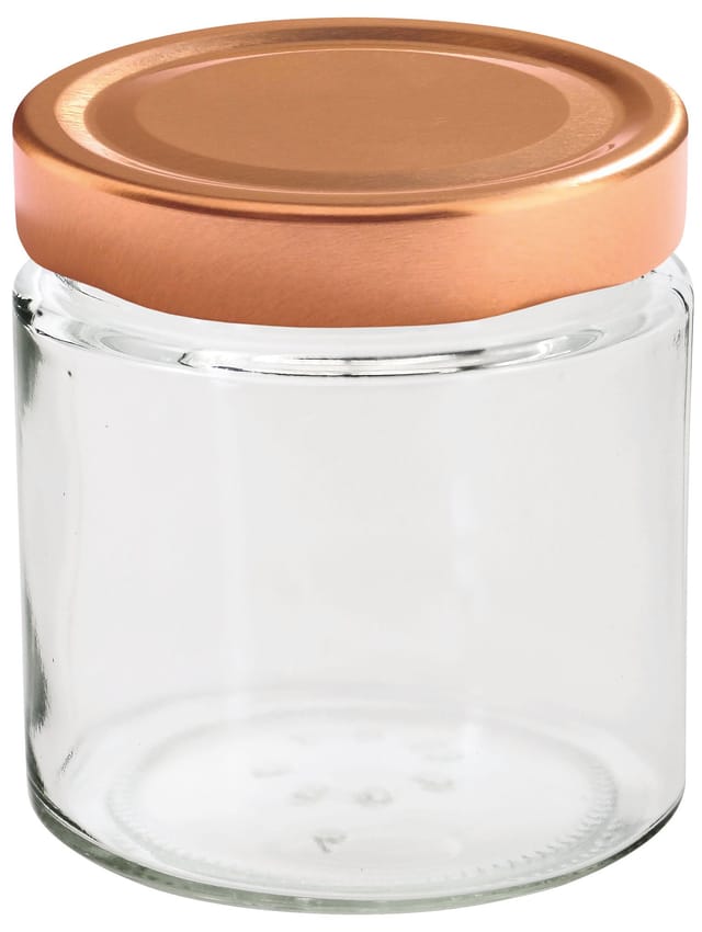 Einkochwelt Hochrandgläser Mit Deckel 12 Stück, 220 Ml, Mit Deckel Rosã©-kupfer